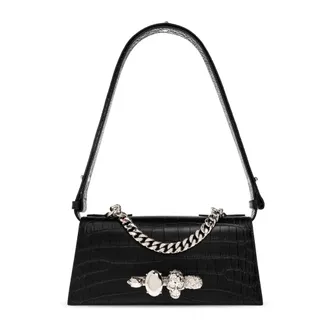 Alexander McQueen Alexander McQueen, Shoulder Bags, female, Black, Size: ONE SIZE Jewelled Shoulder Mini