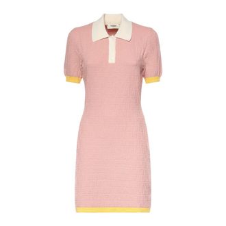 Fendi Knitted Dresses - female - Fendi - Knitted Dresses - Pink - 2XS - Dresses