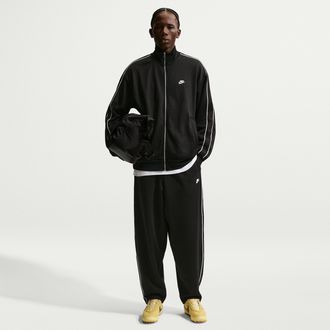 Nike Mens Nike Sportswear Club Oversized Knit Track Pants in Black | HV1415-010