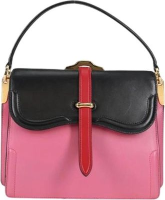 Prada Pre-owned Vintage Leren Handtas - Dames - Vintage Handtas - Veelkleurig - ONE Size - Leer - Vintage