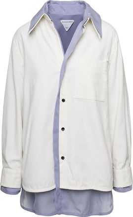 Bottega Veneta White Relaxed Double layer Shirt