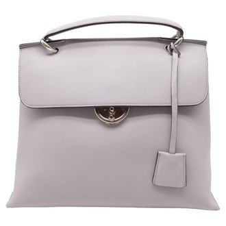 Ferragamo Jet Set Top Handle Bag in Grey Leather