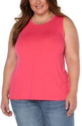Liverpool L.A. Scoop Neck Jersey Tank in Watermelon at Nordstrom Rack, Size 1X