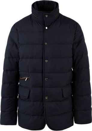 Moorer Herenjas Model Miro-Pum U0402 - Heren - Gewatteerde jassen - Blauw - XL - Jassen