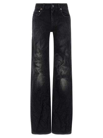 Balenciaga Womens Wide Leg Jeans