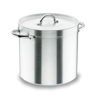 Lacor Olla Con Tapa 45cm Acero Inoxidable Lacor Olla Recta Acabado Mate Para Vitroceramica, Electrica, Gas Capacidad 72l