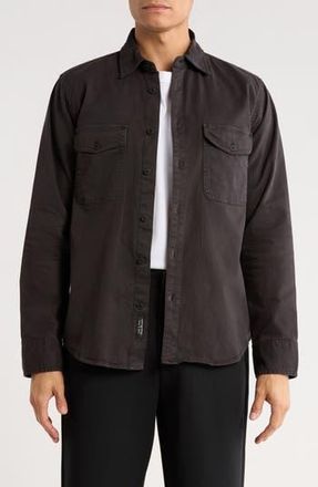 Rag & Bone Jack Stretch Cotton Shirt Jacket in Black at Nordstrom Rack, Size Xx-Large