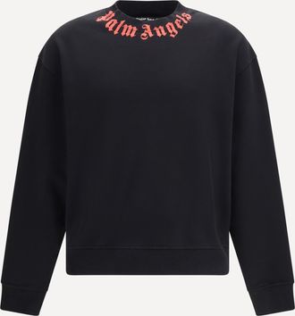 Palm Angels Felpa con logo sul collo Man M