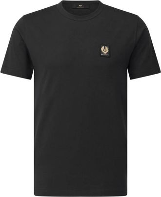 Belstaff Logo T-Shirt - Heren - T-shirts - Zwart - 2XL - Katoen - Tops