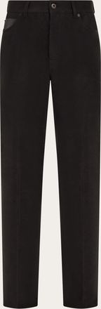 Ferragamo Men 5-pocket trousers Brown