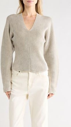 Young Fabulous & Broke Stephen V-Neck Sweater in Harbor Grey Mineral at Nordstrom Rack, Size X-Small