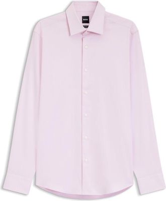 BOSS Easy-iron regular-fit shirt in stretch-cotton dobby