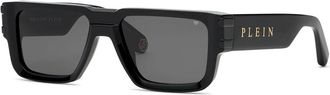 Philipp Plein SPP229 0700 Mens Sunglasses Black Size 56