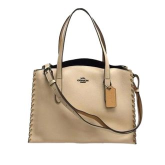 Coach Pre-owned Tote Bags, female, Beige, Size: ONE SIZE Pre-owned Tote Bag