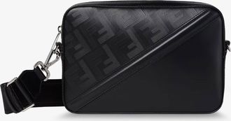 Fendi Camera Case leather crossbody bag with engraved logo lettering - FENDI - gender_Man