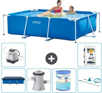 Intex Piscina Con Estructura Rectangular - 220x150x60 Cm - 7-piezas S30027