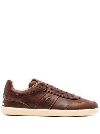 Tod's Low-top leren sneakers - Bruin