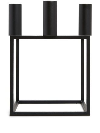 Audo Kubus metal candle holder - Black