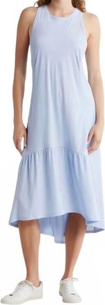Sweaty Betty Ace Racerback High-Low Midi Dress In Blue