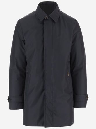 Moorer Navy Blue Long Jacket