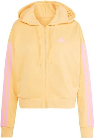 adidas 3-Stripes French Terry Full Zip Hoodie Sweat- & Trainingsjacke f&uuml;r Damen | beige