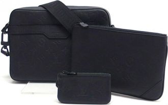 Louis Vuitton Black Noir Monogram Empreinte Shoulder Bag (Pre-Owned)