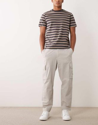 Boss Orange by Hugo Boss Hugo Boss - Pantaloni cargo grigi-Grigio