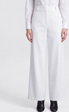Giorgio Armani Pantaloni sartoriali a gamba larga in pura seta a vita alta