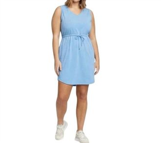 Eddie Bauer Sleeveless Departure Tank Mini Dress - Plus In Light Blue