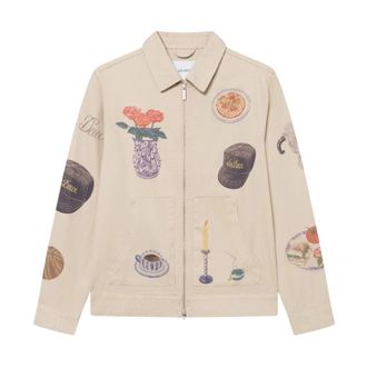 Les Deux Heren, Jassen, Beige, Maat: XS