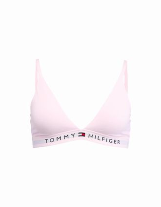 Tommy Hilfiger Womens TH Original Unlined Triangle Bra, Light Pink - Size: XS