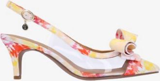 J. Rene&eacute; Womens Calista Pumps In Clear/warm Multi Fabric