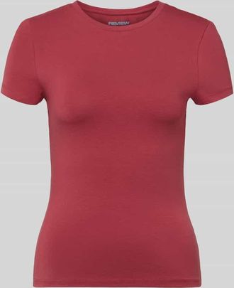 Review Slim Fit T-Shirt aus Baumwoll-Mix in Kirsche, Gr&ouml;&szlig;e XL