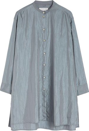 Jil Sander buttoned long shirt - Blue