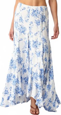 Olivaceous French Quarter Maxi Skirt In Blue