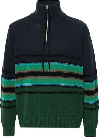 Craig Green striped knitted sweater - men - Cotton/Polyester - M - Blue