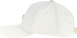 Guess Womens Cap Off White Cotton Accessories - Caps