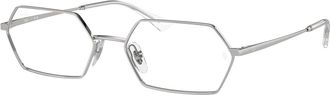 Ray-Ban YEVI Demo Hexagonal Unisex Eyeglasses RX6528 2501 56