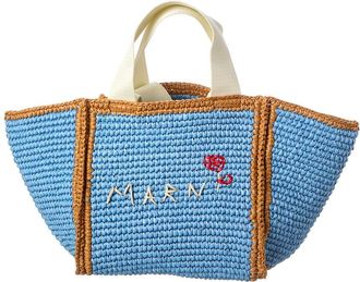 Marni Macrame Sillo Small Shopper Tote