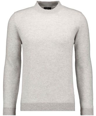 Ragman Rundhalspullover RAGMAN, Herren, Gr. 52, grau, 011, 90% Wolle 10% Baumwolle, Pullover Rundhalspullover