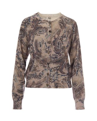 Liu Jo Winter Cachemire Printed Viscose-Blend Cardigan