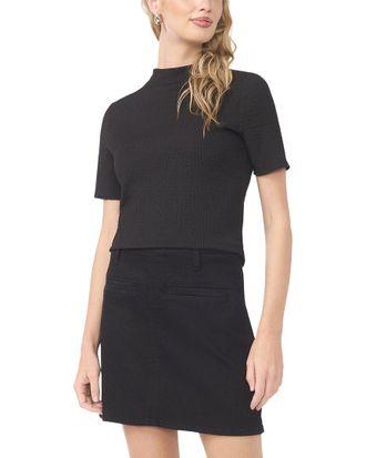 Vince Camuto Short Sleeve Mock Neck Top