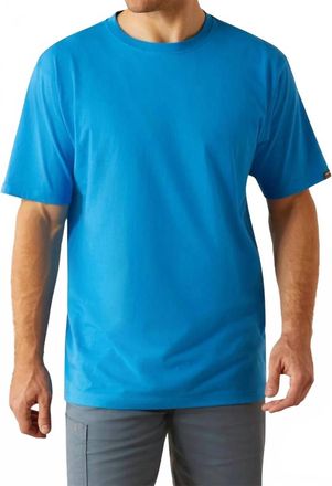 Ariat Rebar Cotton Strong Standard T-Shirt In French Blue