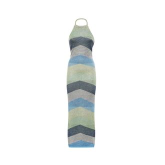 Akep Abito Lungo - female - Akep - Knitted Dresses - Multicolor - M - Dresses