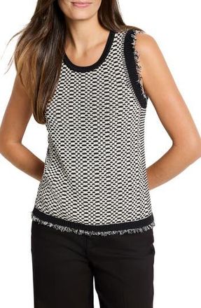 Nic+Zoe Opposites Attrace Sweater Tank in Black Mix at Nordstrom Rack, Size X-Large