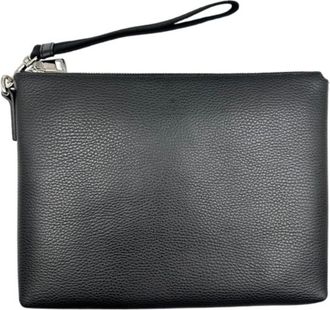 Gucci Black Leather Clutch Bag (Pre-Owned)