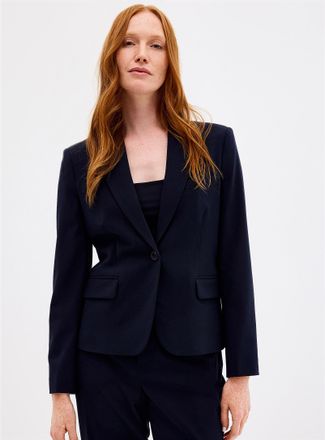 Contemporaine Womens Cinched single-button Blazer Jacket