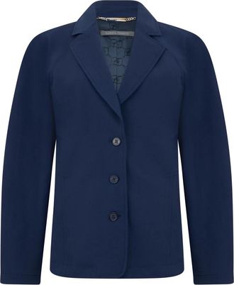 Alberta Ferretti Enkelrijig Jasje - Dames - Blazers - Blauw - L - Wol - Jassen