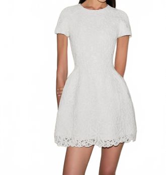 Alexis Regatta Mini Dress In Floral Macrame