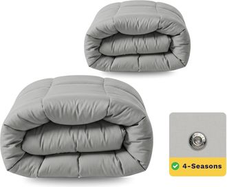 Swiss Sense Zelesta Wonderbed Katoen Morning Grey - Dekbed zonder overtrek 4 seizoenen